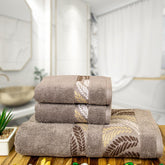 Rangoli Morgan 470 GSM 100% Cotton Towel Set of 3 (1 Bath & 2 Hand )